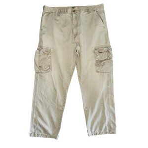 B2 Wrangler Cargo Pants Men's Size 40 Light Tan Kahki